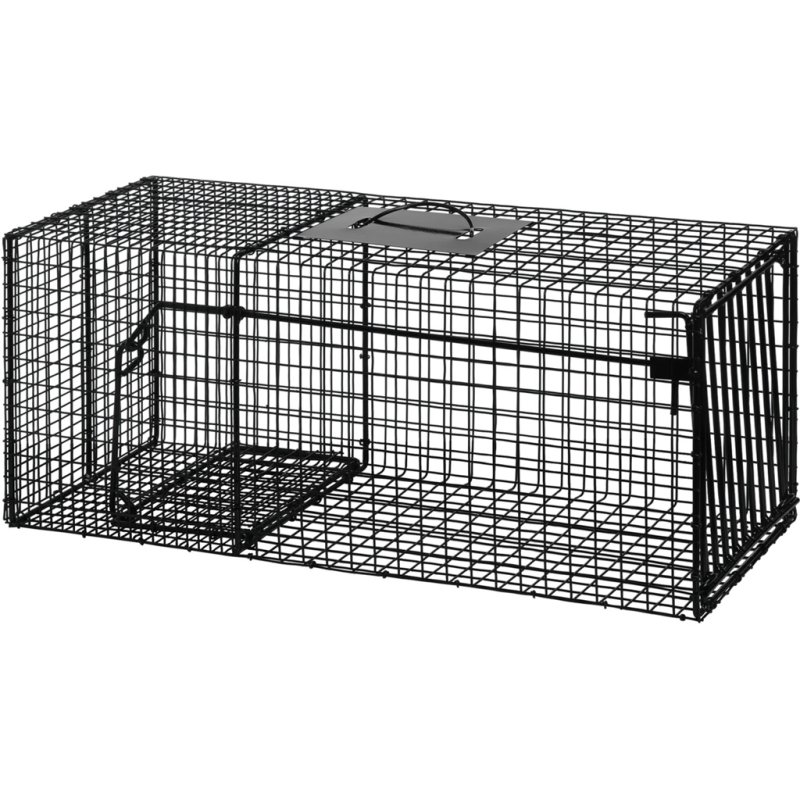 Bridger CCT-002 12x12x29 In HD Coon Cage Trap Galvanized Black