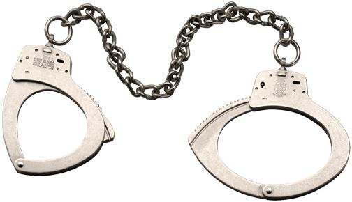 Smith & Wesson Nickel Leg Irons 1900 - 22 oz, 25.63", Silver, Two Sided Lock, Carbon Steel
