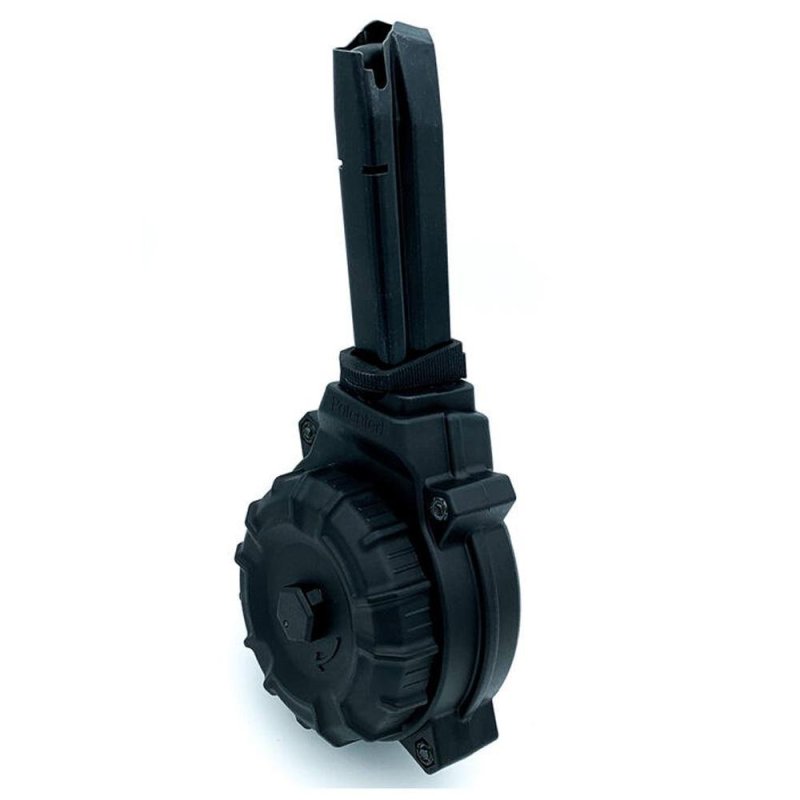 ProMag DRM-A57 9MM 50-Round Drum Magazine, Polymer, Black