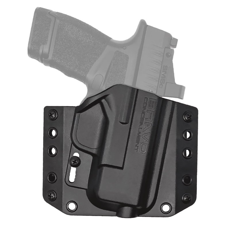 Bravo Concealment BC10-1026 OWB Holster, 1.5" Loops, Right Hand, Black