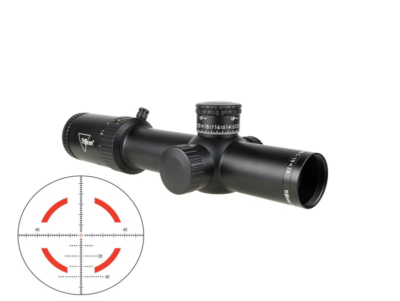Trijicon Credo HX 1-10x28 34mm MOA Red Green Reticle Black
