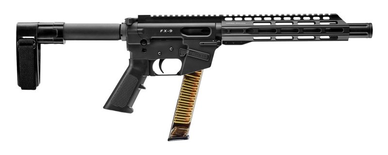 Freedom Ordnance FX-9 9mm 10 In 32 Round Black SB Mini Brace
