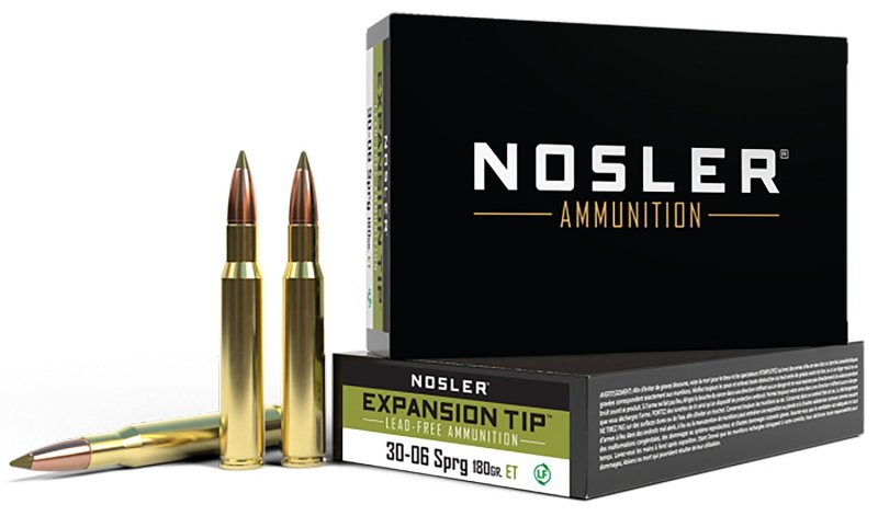 Nosler 40037 E-Tip 30-06 SPRG 180gr Lead-Free Rifle Ammo 20 Rounds