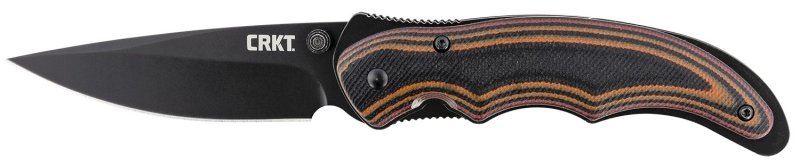 CRKT 1105K Endorser 3.18" Folding Knife Black Oxide Blade G10 Handle