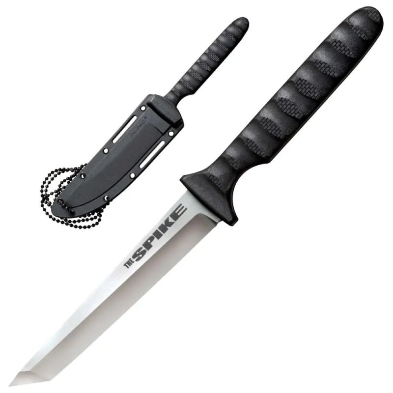 Cold Steel CS-53NCT Spike 4 In Tanto Fixed Blade Knife Griv-Ex