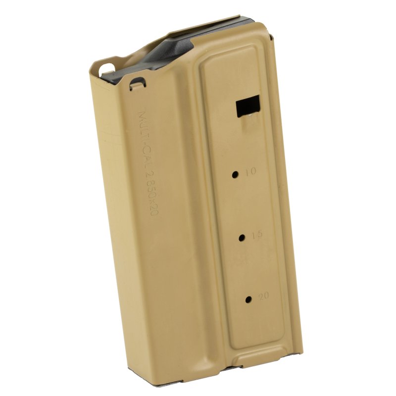 Sig SAUER MCX-Spear AR-10 Multi-Caliber 20rd Coyote Tan Steel Magazine