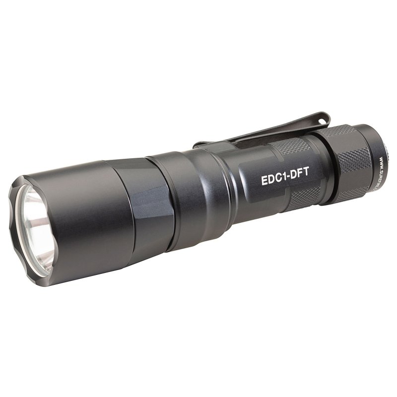 SureFire EDC1-DFT-BK Dual-Fuel Everyday Carry Light 18350/123 - Black