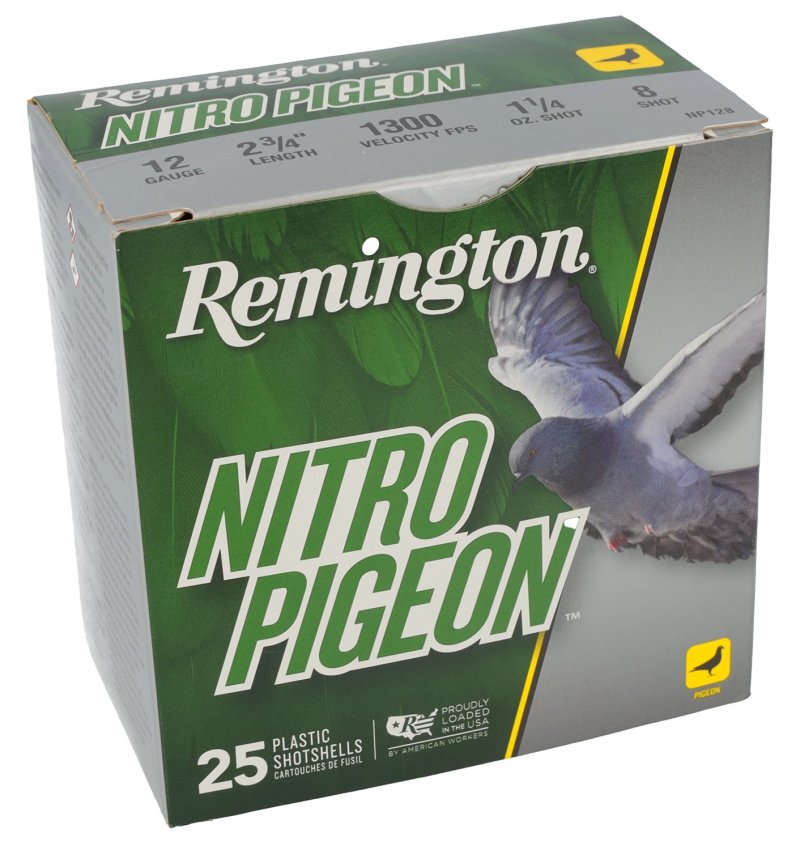 Remington Nitro Pigeon 12 Gauge 2-3/4 1-1/4oz #8 25/ct R28682