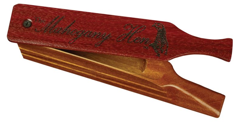 Woodhaven Calls WH345 Mahogany Hen Box Call Purple Heart Lid