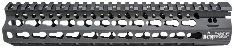 BCM KMRA10556BK 10 In KeyMod Aluminum Handguard Black Anodized