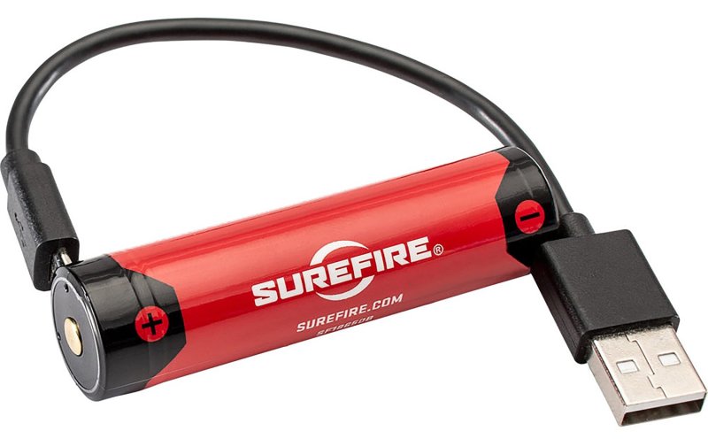 SureFire SF18650B 3.6V 3500mAh Rechargeable Battery with Micro-USB Charge