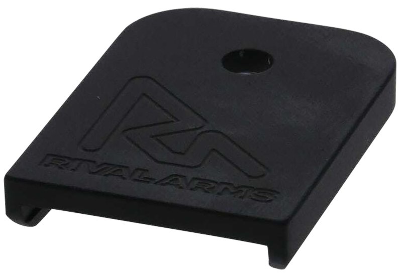 Rival Arms RA70G001A Mag Baseplate 9mm/40 S&W/357 Sig Black Aluminum