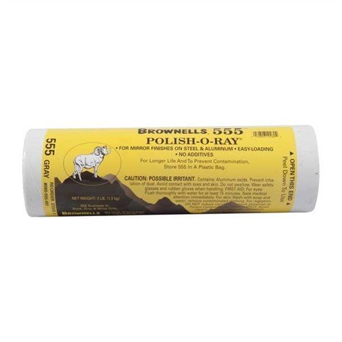 Brownells No. 555 Gray Polish - Premium Quality, High Shine Finish