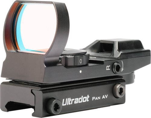 Ultradot Pan-A-V Reflex Sight 33mm Multi-Reticle Black, 112g, CR2032 Battery