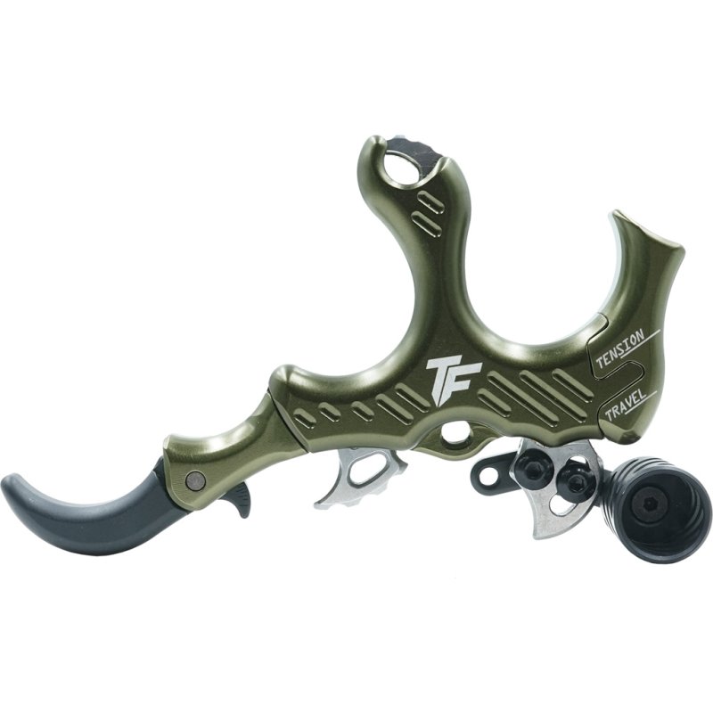 TruFire T21203 Synapse Lite Release, Green, Aluminum, 3-Finger, Adjustable