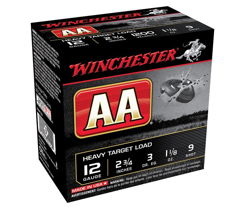 Winchester Ammo AAM129@ AA HvyTrgt 12Ga 2.75" 1-1/8oz #9 Shot