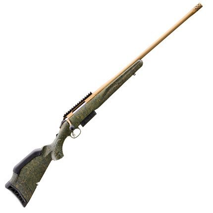Ruger Gen II 450 Bushmaster 22" Spiral Fluted Barrel Green Splatter Stock