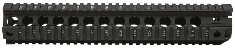 BCM QRF12556BLK 12" Aluminum Free-Float Handguard Black Anodized Rail