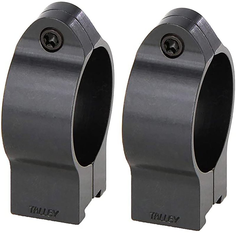 Talley 30CZRH 30mm Rings Black High Chromoly Steel 11mm Dovetail