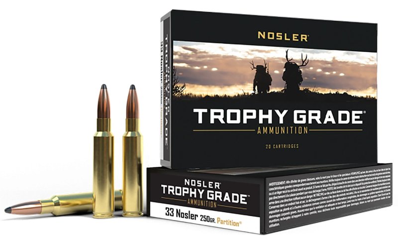 Nosler 60134 Trophy Grade 33 Nosler 250 Grain Partition 20 Rounds