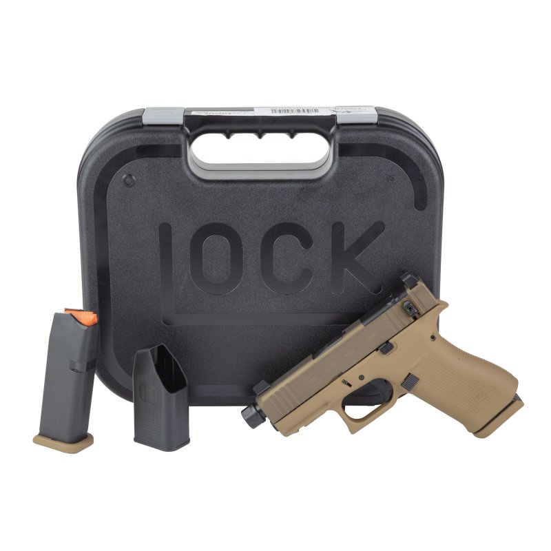 Glock 43X Hush Puppy 9mm 3.92 In 10+1 Threaded 1/2x28 Cerakote FDE