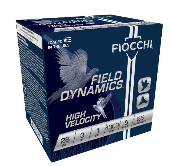 Fiocchi 283HV5 Field Dynamics 28Ga 3" 1oz #5 Shot 25 Rounds