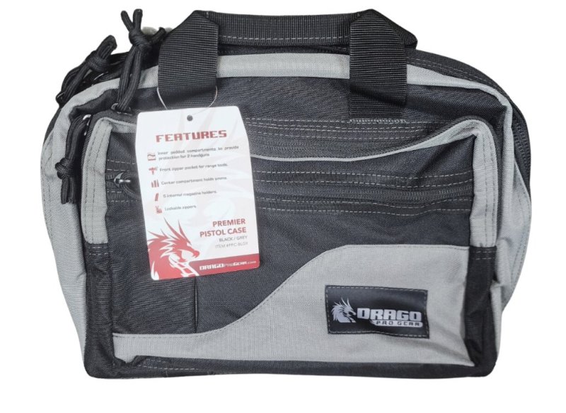 DRAGO GEAR PPC BLGY Black Tactical Pistol Case