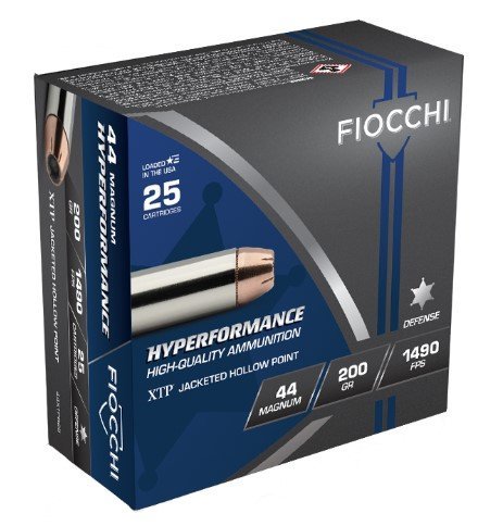 Fiocchi 44XTPB25 Hyperformance 44 Rem Mag 200gr XTP JHP 25 Rounds