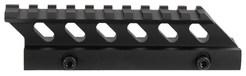 Aim Sports MT012H Riser Mount Black Anodized Aluminum 5" Picatinny Rail