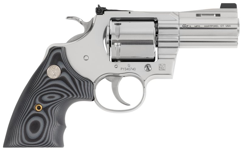Colt ZPYTHONSP3NS Python Combat Elite .357 Mag 3" SS G10 Night Sight Blem