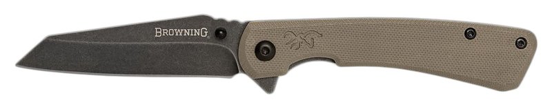 Browning 3220512 Rock EDC 3" Wharncliffe Blade G10 Handle Folding Knife