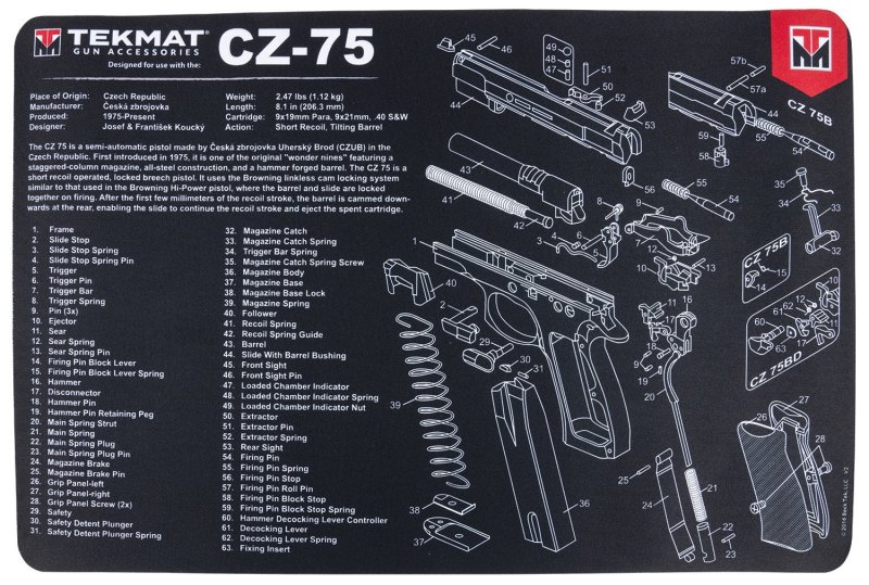 TekMat CZ-75 Cleaning Mat 11" x 17" Non-Skid Rubber Backing