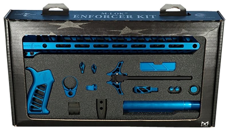 Timber Creek TCOEKB Enforcer AR-15 Build Kit Blue Anodized 15 In M-LOK