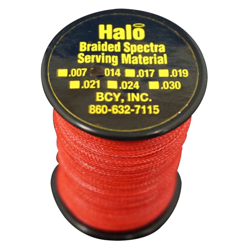 BCY Halo Serving Red .014 In 120 yds. Braided Spectra Material