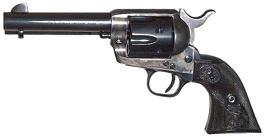Colt P1840 Single Action Army Peacemaker 45 Colt (LC) 4.75" Blued Barrel, 6rd Capacity Cylinder, Case Hardened Frame & Black Grip