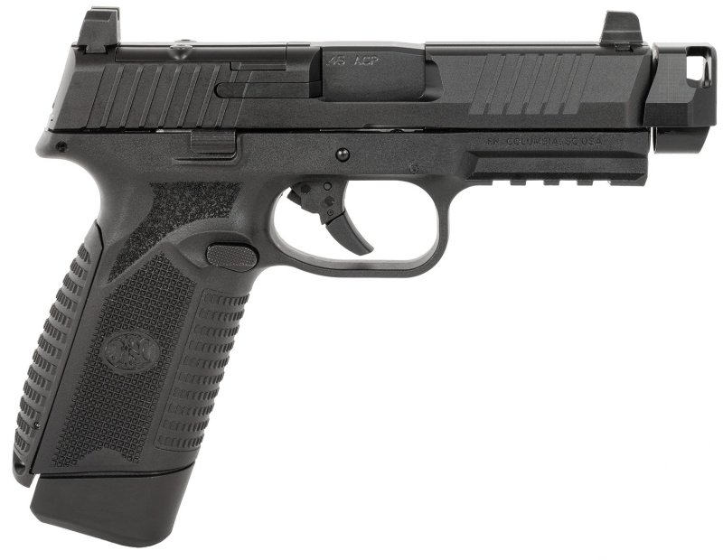 FNH 66-102135 Pistol 545 45AP 15+1 Optics Ready Black Matte Finish