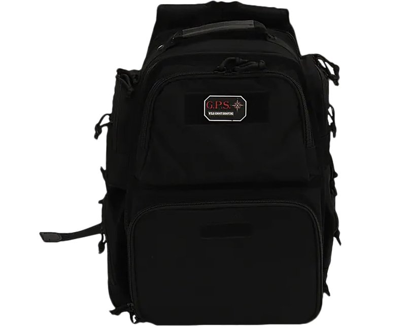 GSM Outdoors GPS Bags 1812BPB Executive Backpack Black Holds 5 Handguns