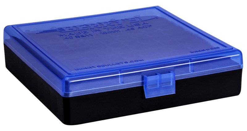 Berry's Ammo Box #008 - .40 S&W/.45 cal 100/rd Blue/Black