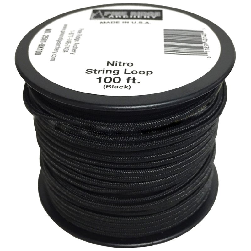 Pine Ridge Nitro String Loop Black 100 ft Model 2581-BK100
