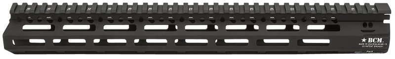 BCM MCMR15556BLK 15" M-LOK Free-Float Handguard, Black Anodized Aluminum