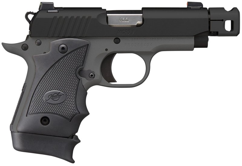 Kimber 3300246 Micro 9mm 3.65" 7rd Compensated Barrel Black/Gray