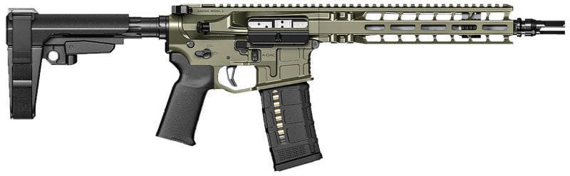 Radian Weapons Model 1 Pistol 223 Wylde 10.5" 30 Round OD Green