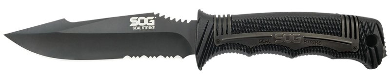 SOG Seal Strike SOGSS1003CP 4.9 In AUS-8A SS Blade Black GRN Handle