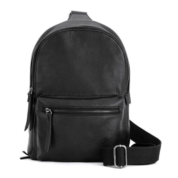 Rugged Rare 49677 Skylar Concealed Carry Purse Backpack Black Vegan Leather
