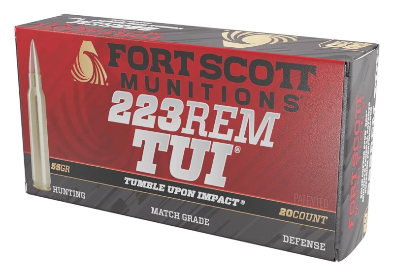 Fort Scott Munitions TUI 223 Rem 55gr Solid Copper 20 Rounds