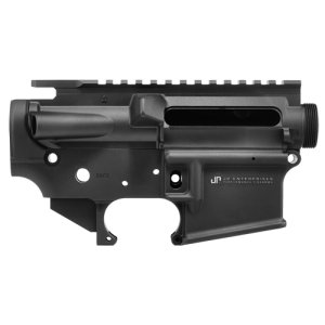 JP Enterprises JP-15 Forged Stripped Upper Lower Receiver Set 7075-T6 M4 Feed Ramps Black Teflon AR-15