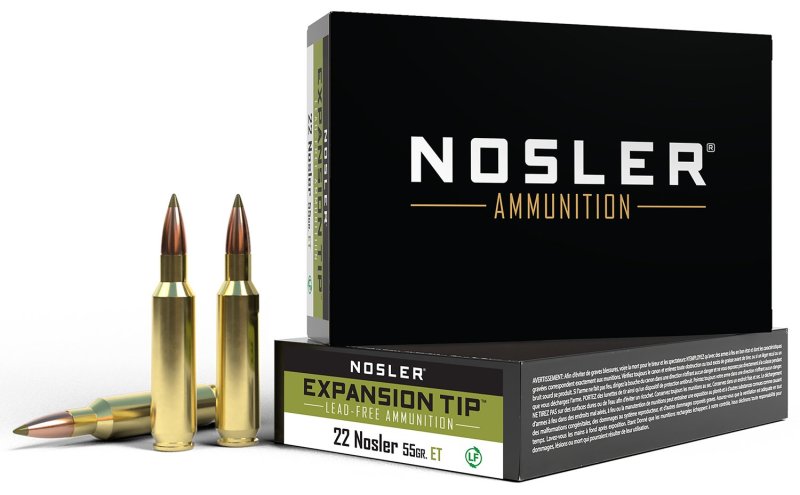 Nosler E-Tip 40140 .22 Nosler 55gr Lead-Free 20 Rounds Box