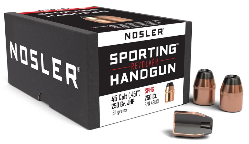 Nosler 43013 45 Colt 250 Grain Jacketed Hollow Point 100 Count