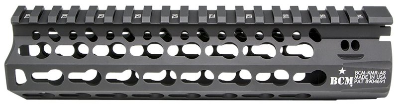 BCM KMR Alpha 8 In Keymod Black Aluminum AR-15 Free-Float