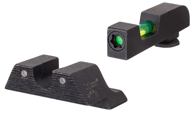 Trijicon DI Glock Large Frame Night Sights, Tritium, Green Fiber